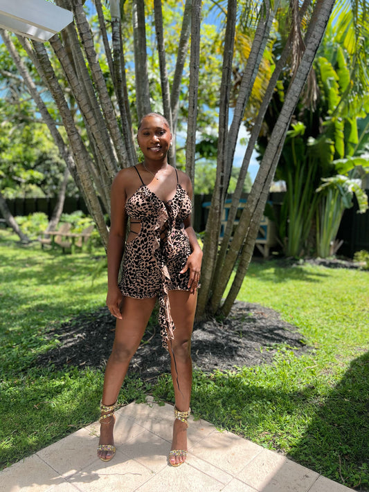 Cheetah Romper